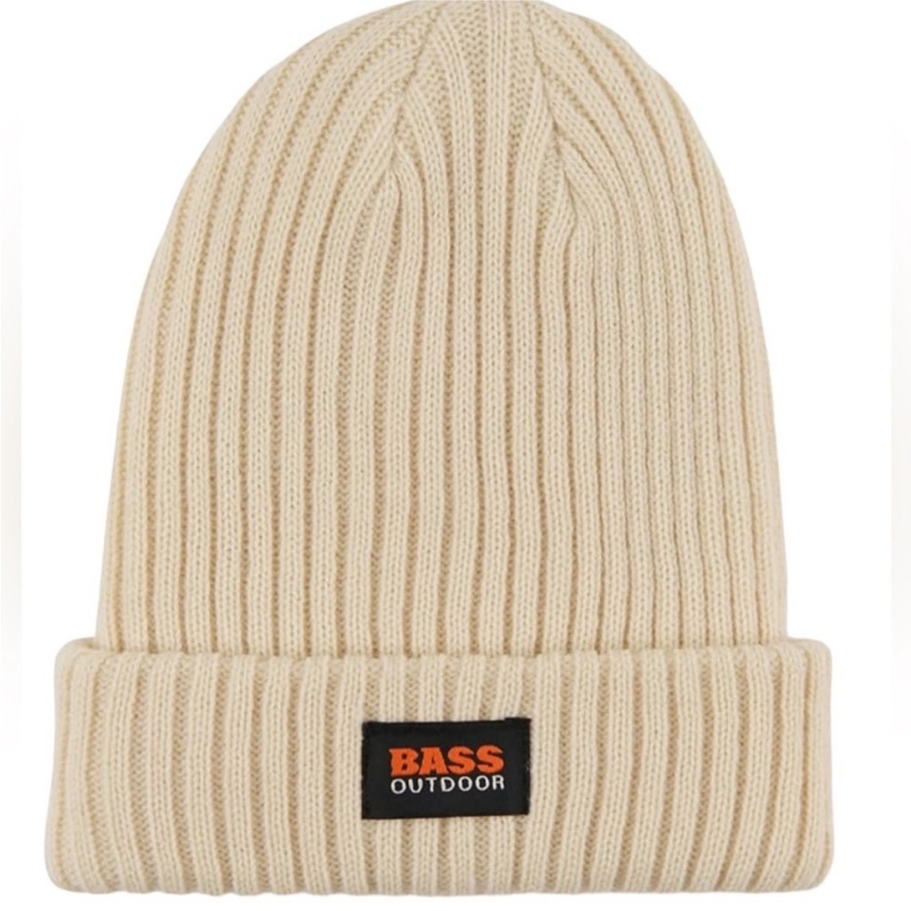 BASS OUTDOOR Women's Large Gauge Knit Beanie Hat One Size NEW
